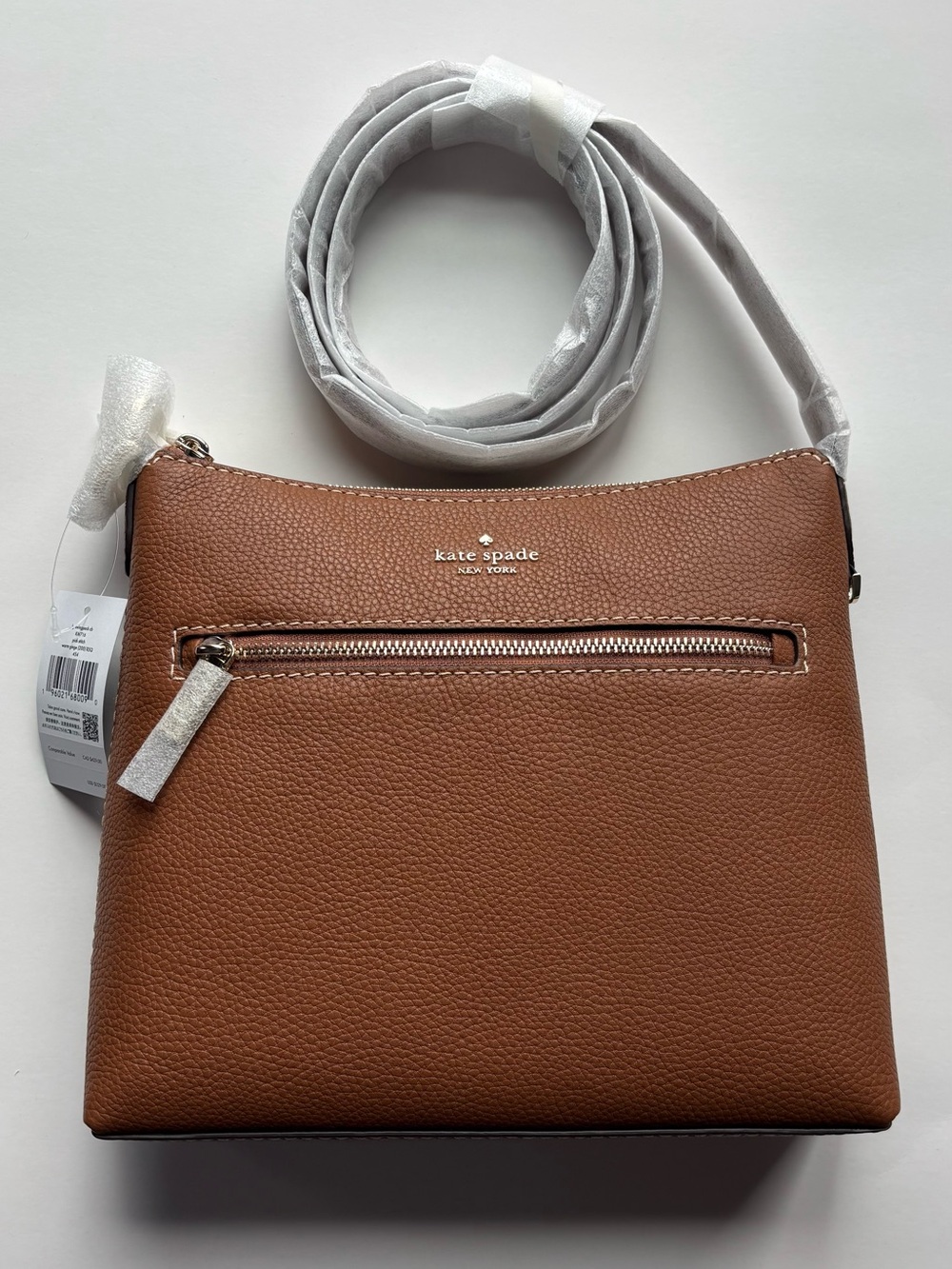 Kate Spade 454 Large Swingpack Buckle Crossbody Warm Gingerbread NWT - Picture 2 of 4
